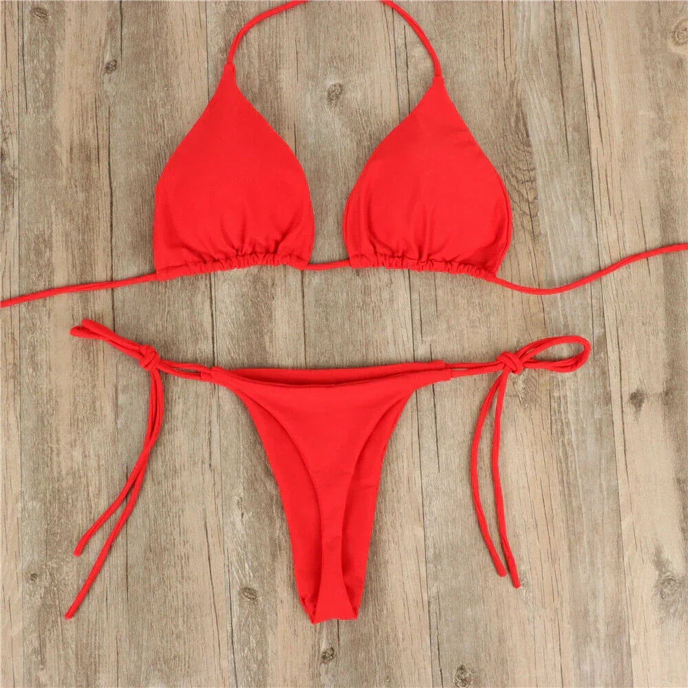 Women's Bikini Side Tied Swimwear Set — view 7