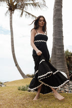 Women's Maxi Dress Sleeveless Black — view 3