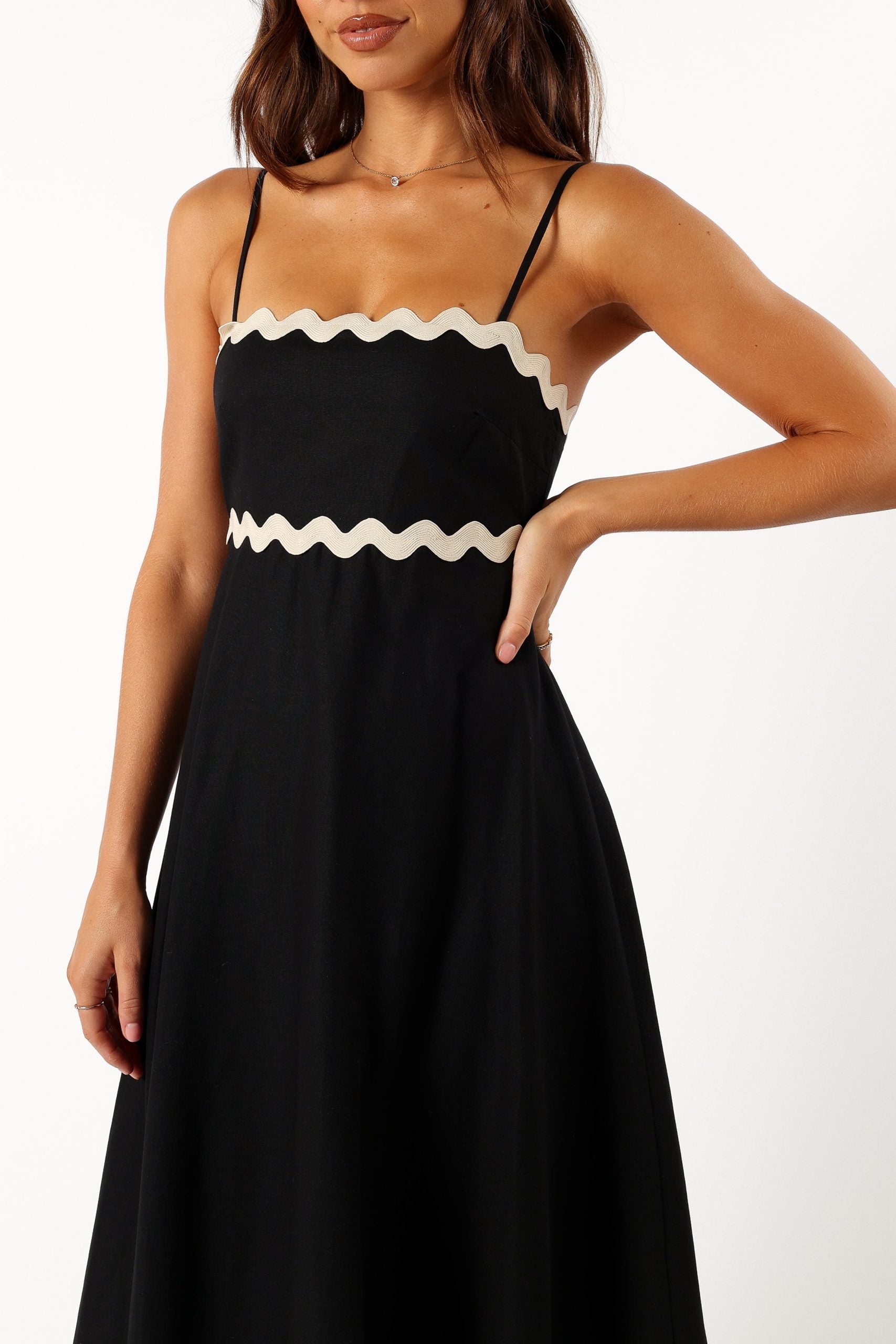 Women's Maxi Dress Strappy Black — view 5