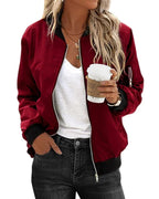 Chiara Bellini | Classic Zip Bomber Jacket For Women