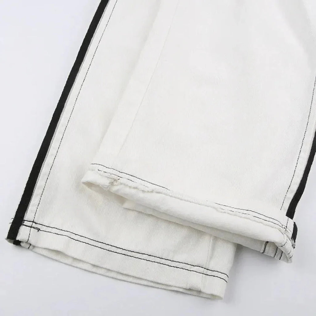 Women's Cargo Pants Side Stripe Baggy Wide Leg — view 6