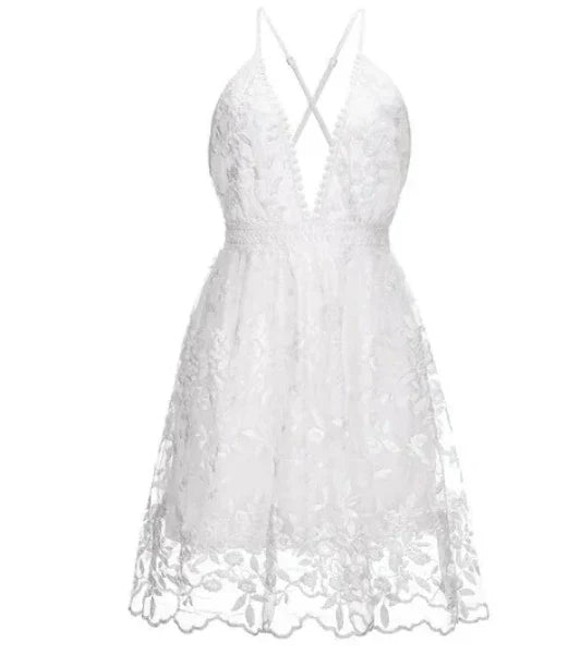Women's Cocktail Dress Halter Neck Mini — view 3