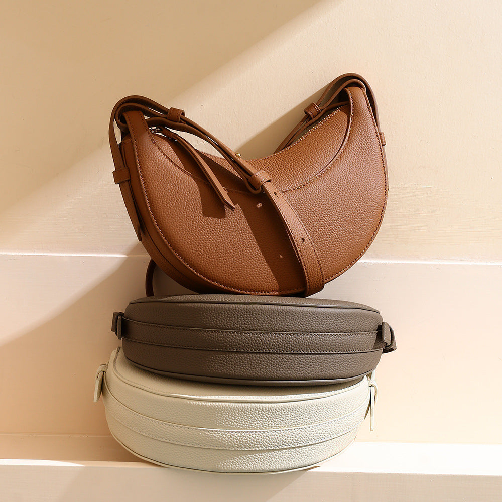 Women's Crescent Crossbody Bag Zip Top Adjustable Strap Small — view 8