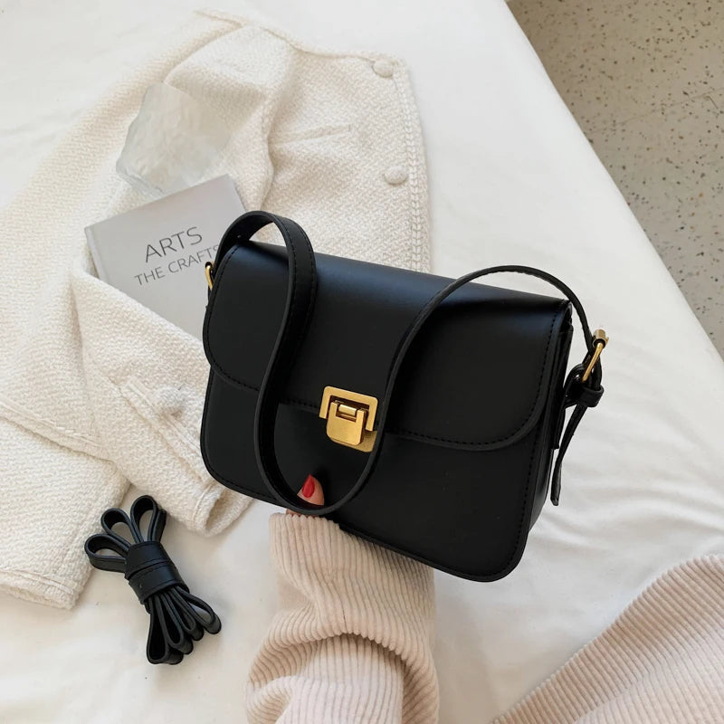 Women's Crossbody Bag Flap Turn-Lock Clasp Small — view 4