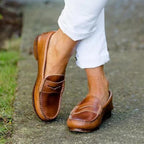 Alessia Romano | Classic Leather Slip-On Loafers For Women