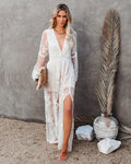 Women's Maxi Dress V-Neck Slit — view 1