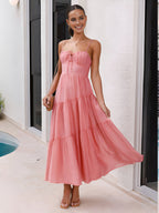 Women's Maxi Dress Sleeveless Pink — view 4