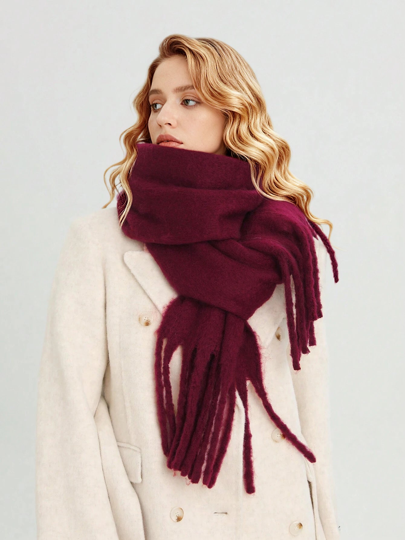 Women's Classic Scarf Winter Wrap — view 3