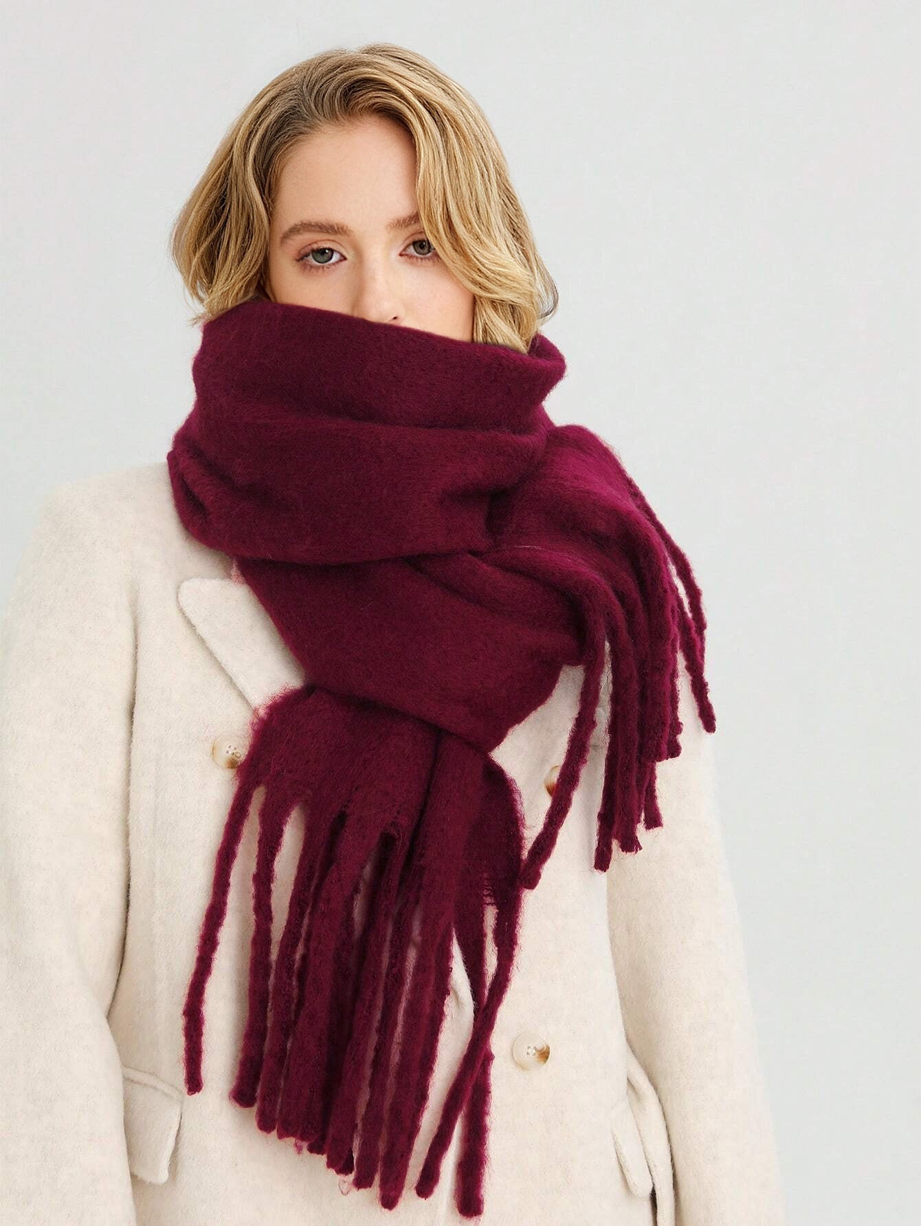Women's Classic Scarf Winter Wrap — view 4