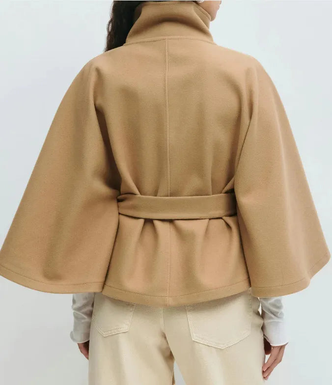 Valentina Moretti | Belted Cape Coat For Women