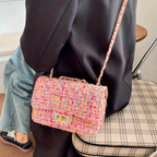 Women's Shoulder Bag Structured Bouclé Turn-Lock — view 2