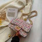 Women's Shoulder Bag Structured Bouclé Turn-Lock — view 7