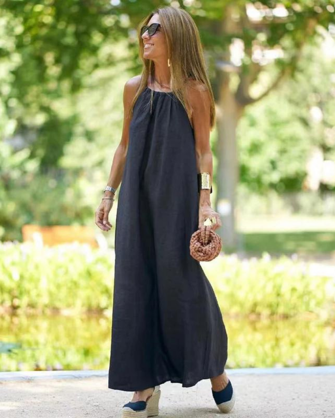 Women's Maxi Dress Halter Neck Sleeveless — view 2