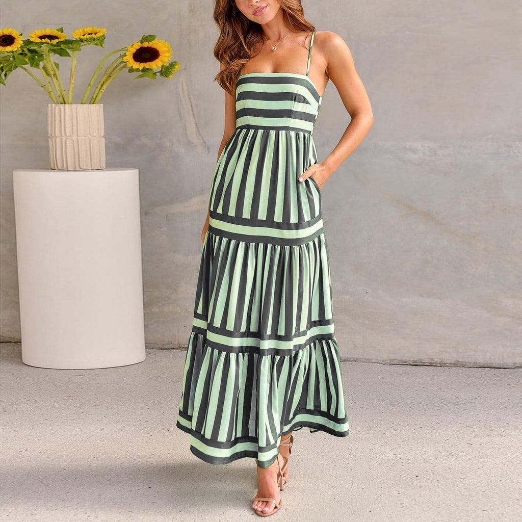 Women's Striped Maxi Dress — view 4