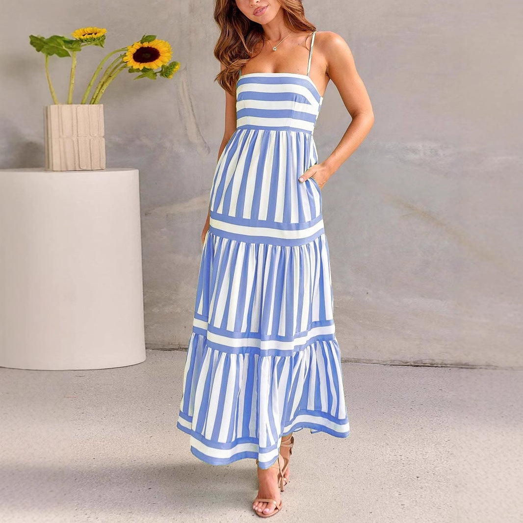 Women's Striped Maxi Dress — view 5