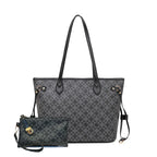 Women's Geometric Tote Bag with Pouch — view 2