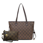 Women's Geometric Tote Bag with Pouch — view 3