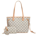 Women's Geometric Tote Bag with Pouch — view 1