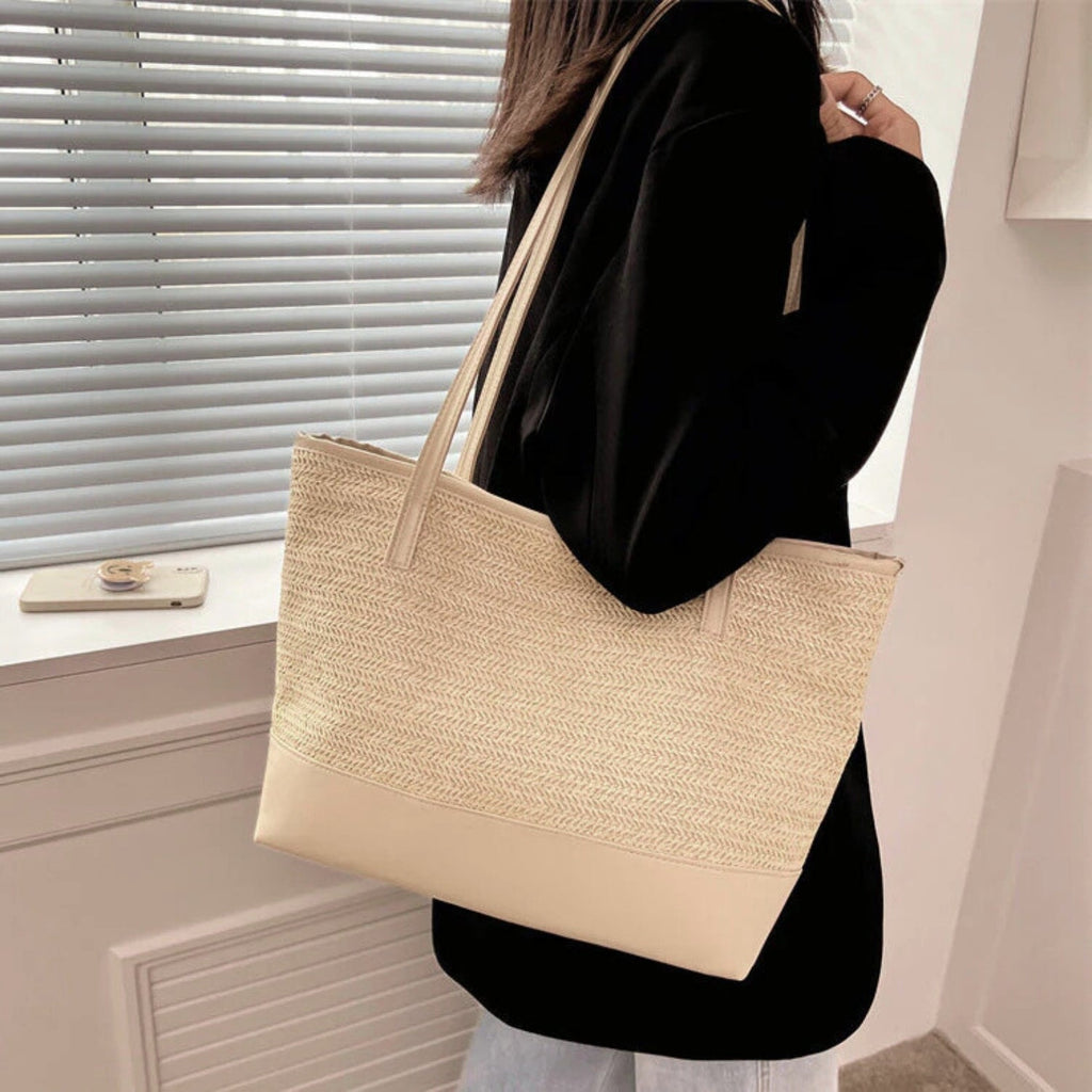 Women's Woven Tote Bag Large Shoulder — view 5
