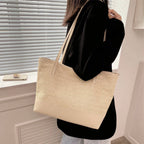 Women's Woven Tote Bag Large Shoulder — view 5