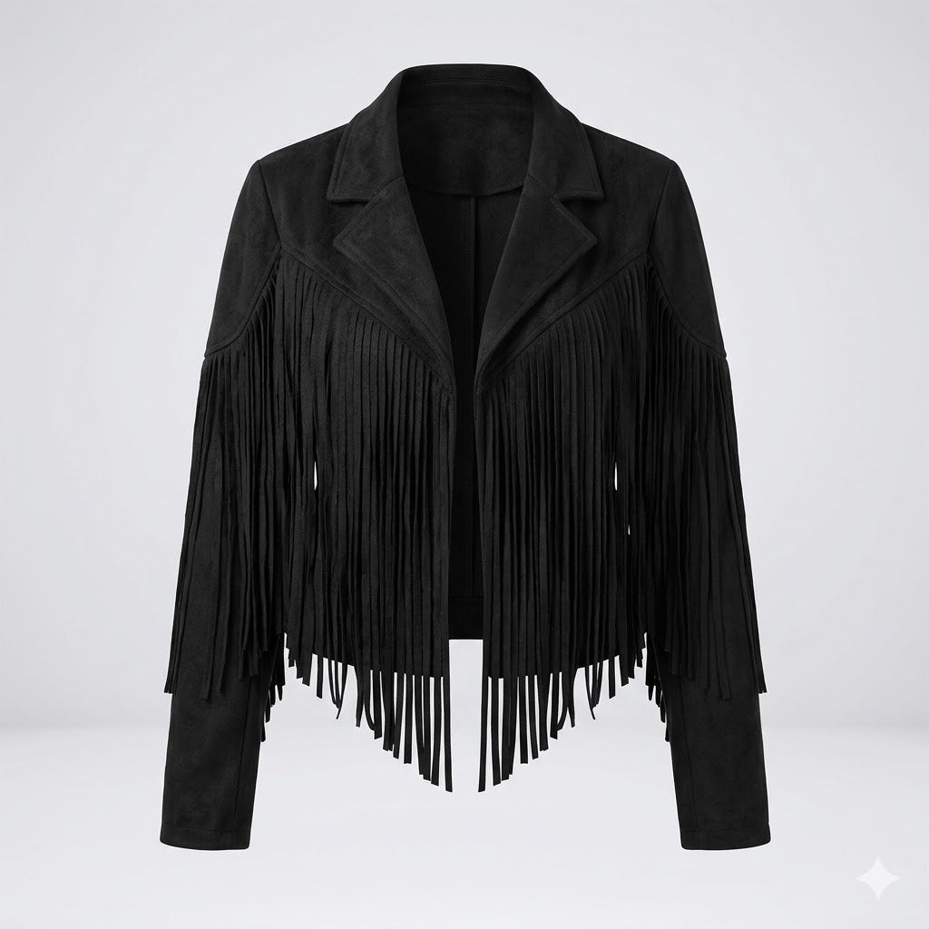 Bianca Rossi | Fringe Leather Jacket For Women