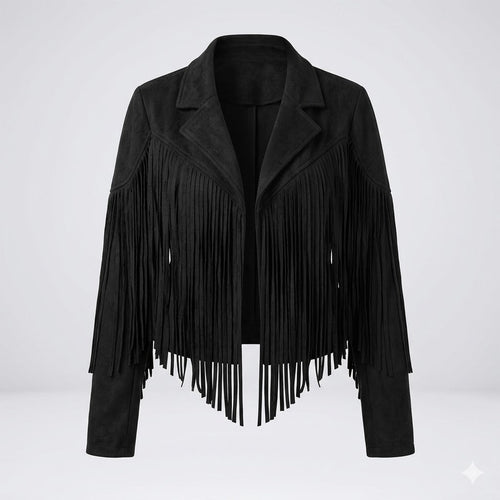 Bianca Rossi | Fringe Leather Jacket For Women