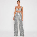 Bianca Laurent | High Waist Glitter Party Pants For Women