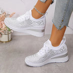 Elena Bellucci | Rhinestone Platform Sneakers For Women