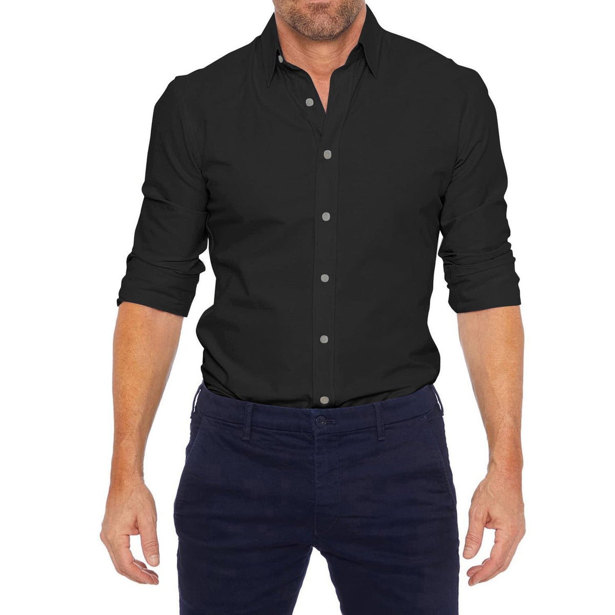 William™ - Men's Shirt with Zip — Soft Knit