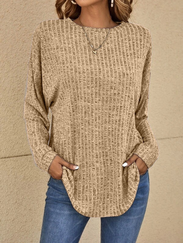 Refined Long Sleeve Everyday Sweater by Elizabeth — Soft Knit