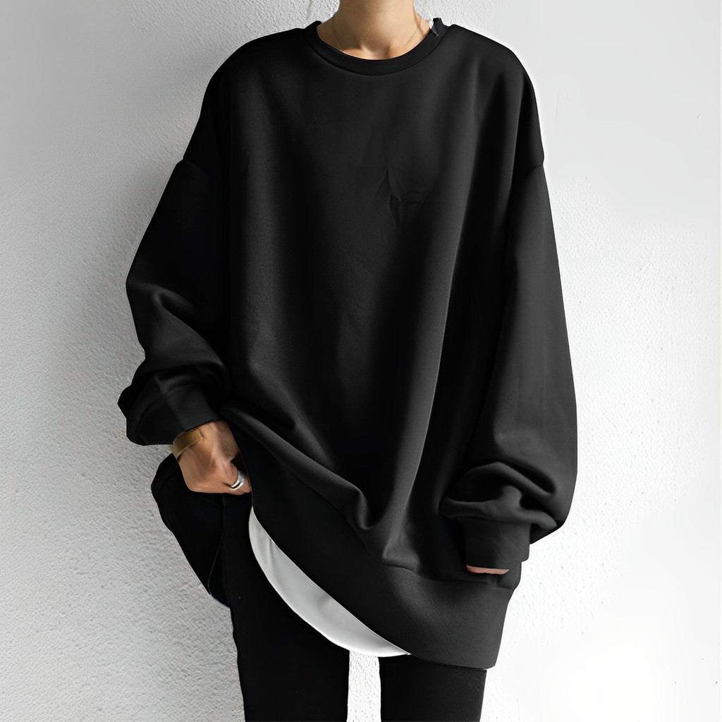 Elena Moretti | Oversized Essential Sweatshirt For Women