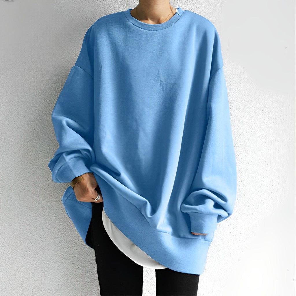 Elena Moretti | Oversized Essential Sweatshirt For Women