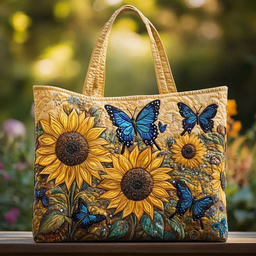 Women's Handmade Quilted Tote Bag with Unique Print — Spacious