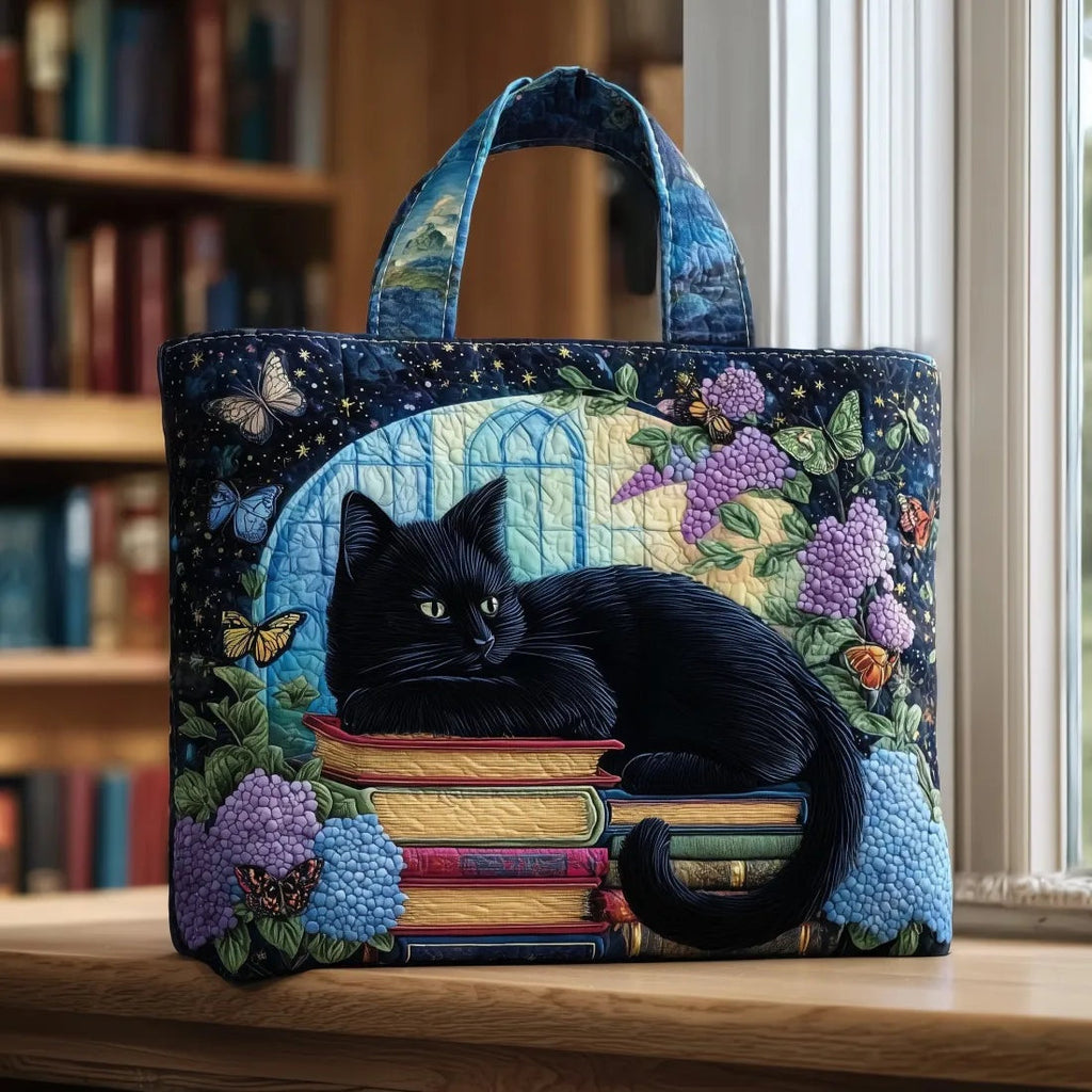 Women's Handmade Quilted Tote Bag with Unique Print — Spacious
