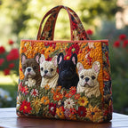 Women's Handmade Quilted Tote Bag with Unique Print — Spacious