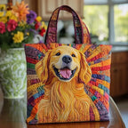 Women's Handmade Quilted Tote Bag with Unique Print — Spacious