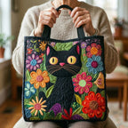 Women's Handmade Quilted Tote Bag with Unique Print — Spacious