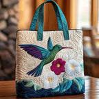 Women's Handmade Quilted Tote Bag with Unique Print — Spacious