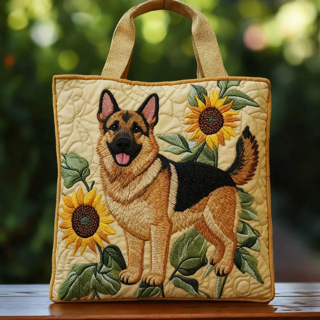 Women's Handmade Quilted Tote Bag with Unique Print — Spacious