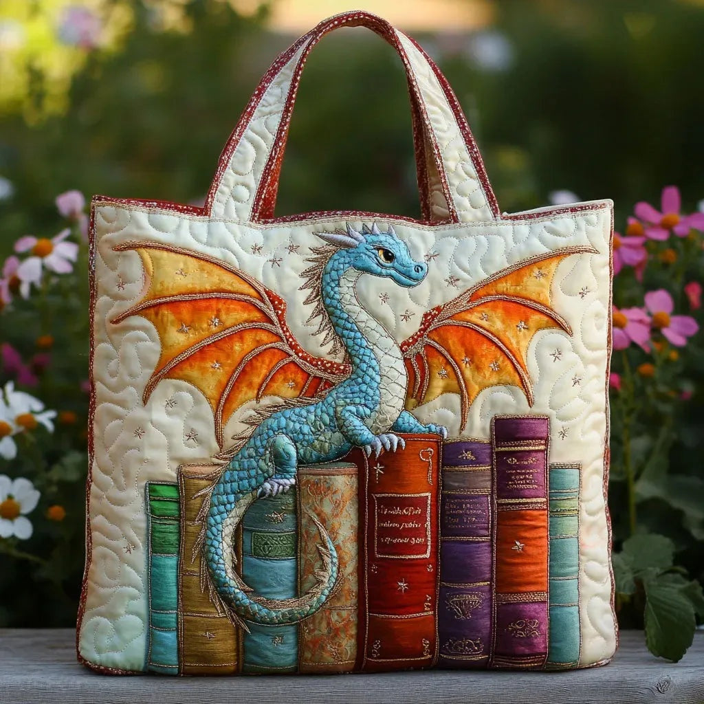 Women's Handmade Quilted Tote Bag with Unique Print — Spacious