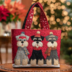 Women's Handmade Quilted Tote Bag with Unique Print — Spacious