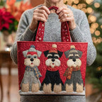 Women's Handmade Quilted Tote Bag with Unique Print — Spacious