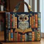 Women's Handmade Quilted Tote Bag with Unique Print — Spacious