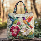 Women's Handmade Quilted Tote Bag with Unique Print — Spacious