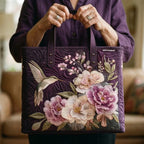 Women's Handmade Quilted Tote Bag with Unique Print — Spacious