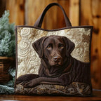 Women's Handmade Quilted Tote Bag with Unique Print — Spacious
