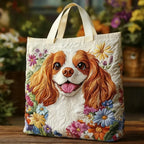 Women's Handmade Quilted Tote Bag with Unique Print — Spacious