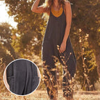 Sarah™ - V-Neck Sling Pocket Jumpsuit — Comfortable