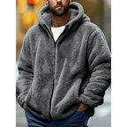 Men's Fleece Zip-Up Hooded Sweatshirt