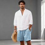 Men's Summer Cotton Linen Shorts